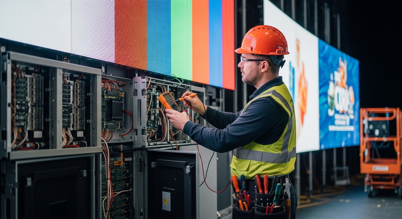 Engineer working